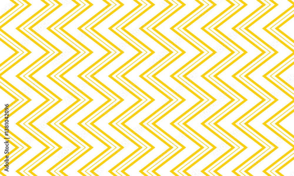 Poster abstract geometric yellow vertical big small zigzag line pattern can be used background, banner, pos