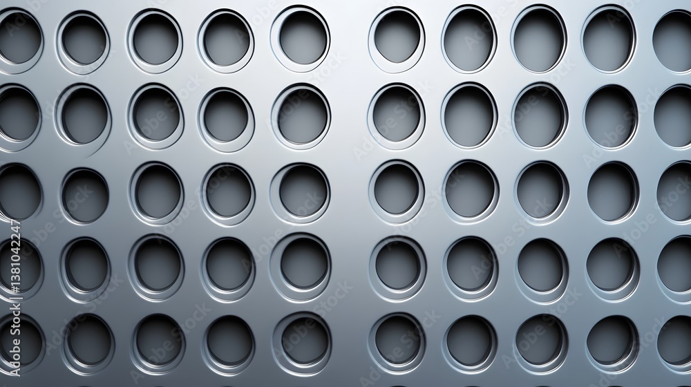 Poster subtle metallic silver gradient with soft circular overlays in modern minimalist design