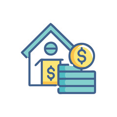  Advanced Rental Income Icon Design