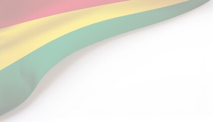 Smooth transition of pastel colors on fabric with gradient flow