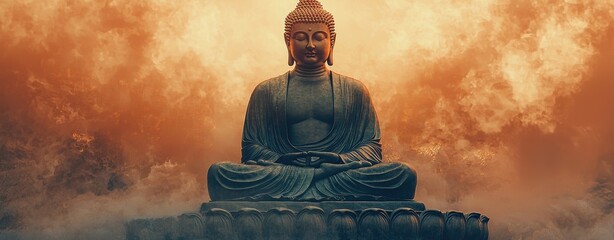 Serene Buddha Statue in Meditation