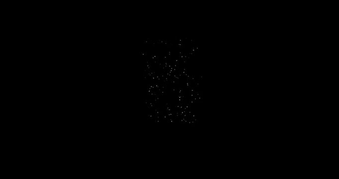 ground explosion effect on black background