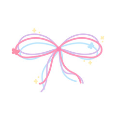 Decorative picture, cute ribbon bow, pink