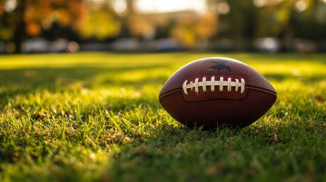 Football game action local park sports content outdoor environment close-up view team spirit concept