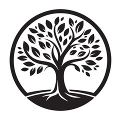 Tree icon Silhouettes Vector illustration design.