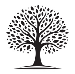 Tree icon Silhouettes Vector illustration design.
