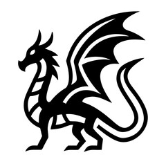 Majestic Dragon Silhouette Vector Art 