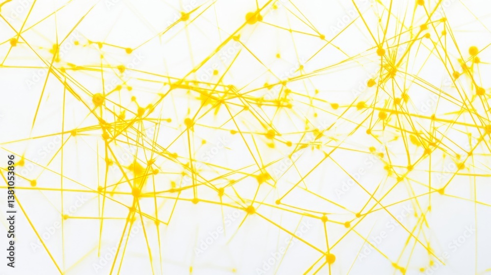 Poster dynamic yellow lines create abstract art studio digital illustration creative environment close-up c