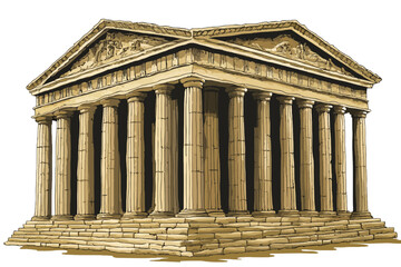Obraz premium ancient greek temple