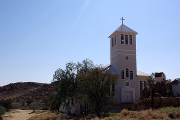 Eglise à Aus en Namibie