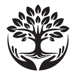 Tree icon Silhouettes Vector illustration design.