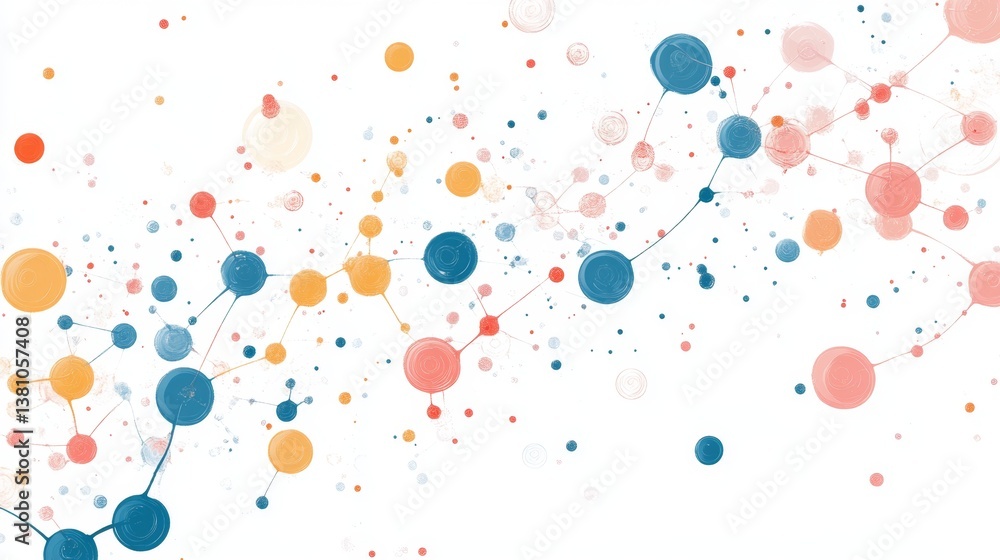Poster dynamic colorful abstract patterns digital art visual spectrum creative space artistic perspective c