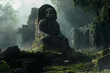 Enigmatic Relic: The Silent Testament of Forgotten Grandeur in a Reclaimed Landscape