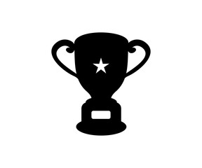 Trophy icon. Trophy cup, winner cup, victory cup icon. Reward symbol sign vector design and illustration.

