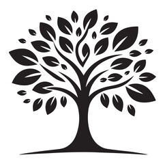 Tree icon Silhouettes Vector illustration design.