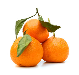 Nice fresh orange isolated on a white background