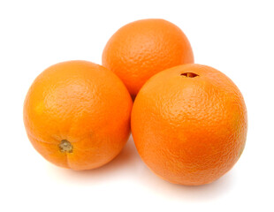 Nice fresh orange isolated on a white background