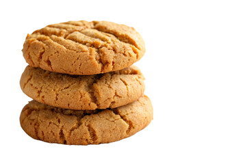 chocolate chip cookies on transparent background