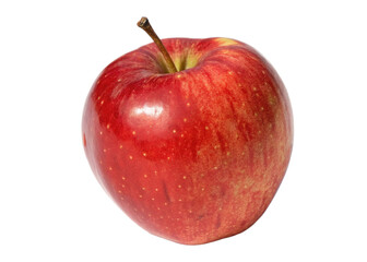 red apple isolated on transparent background