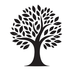 Tree icon Silhouettes Vector illustration design.