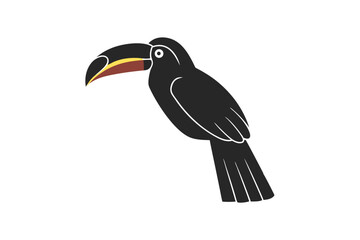 Toucan silhouette vector illustration