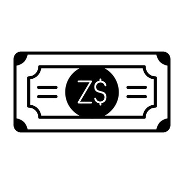 Zimbabwean Dollar Note Icon