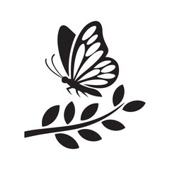 Beauty butterfly logo symbol vector template