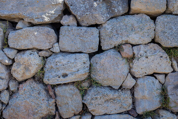 Stone wall close-up