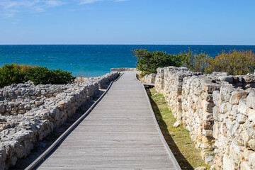 Landscape - the road to the sea