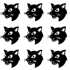 Fototapeta premium set of cats