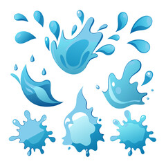 water drops vector set