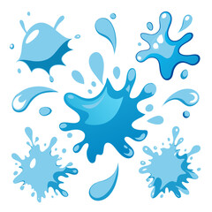 water drops vector set