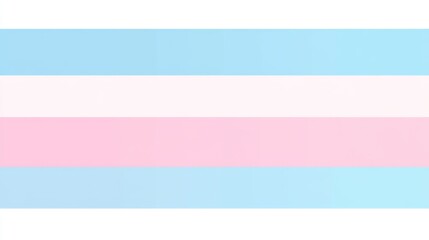 Obraz premium Transgender pride flag with pastel blue, pink, and white stripes for equality and inclusion