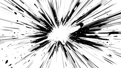 Obraz premium Abstract radial burst explosion graphic design element