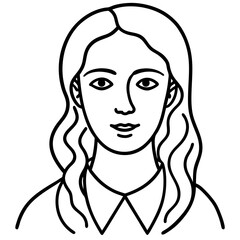 vector illustration of woman face