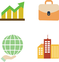set of business icons