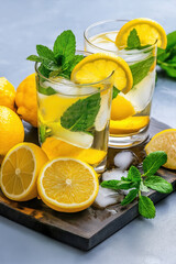 Fototapeta premium lemonade home made.