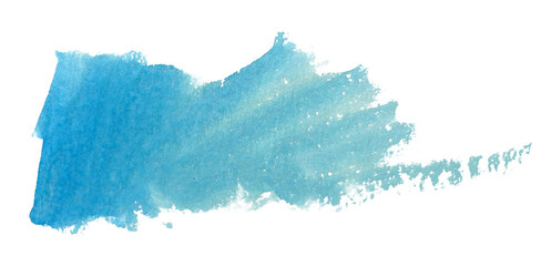 Colorful watercolor spot on isolated white background. Colored aquarelle simple. Hand drawn watercolor splotch