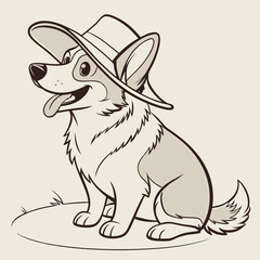 Cartoon animals including a cat, dog, and kitten in a fun and cute vector illustration featuring pets, mammals, and playful characters.