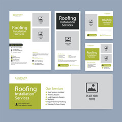 Creative modern vector cleaning service flyer, house cleaning flier, home service template, pool, roof cleaning poster, office cleaning flyer design template