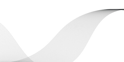 Abstract white and grey geometric smoky blend liens background. Gray and white abstract technology wavy curve lines background. Vector illustration.