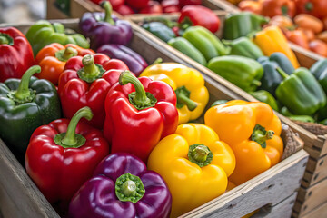colorful bell peppers, capsicum