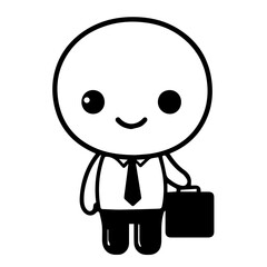 Obraz premium Professional business briefcase isolated illustration