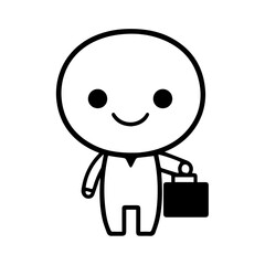 Obraz premium Professional business briefcase isolated illustration