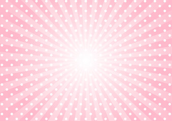 ポップなピンクの集中線