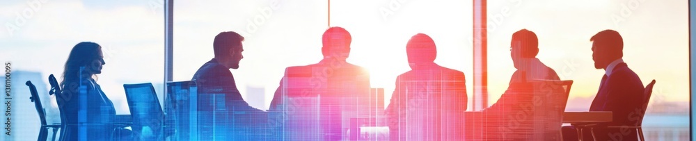 Fototapete future of work digital transformation insights - empowering millennial professionals through collabo