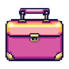 Professional business briefcase isolated illustration