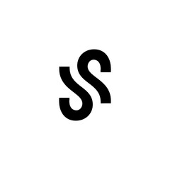 Letter S double, monogram, corporate, business logo