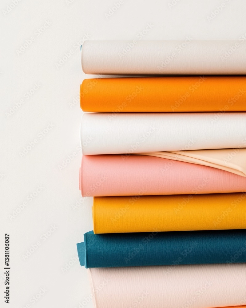 Leinwandbilder minimalist knowledge palette chromatic book stack redefining modern learning aesthetics for digital 