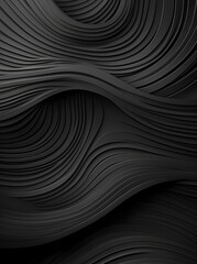 Naklejka premium Abstract Black Wave Pattern